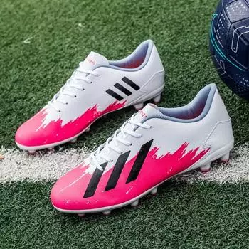 Футбольные бутсы Jinjiang мужские и женские TF сломанные ногти взрослые AG длинные ногти молодежные травяные мальчики студенческие тренировочные кроссовки 35