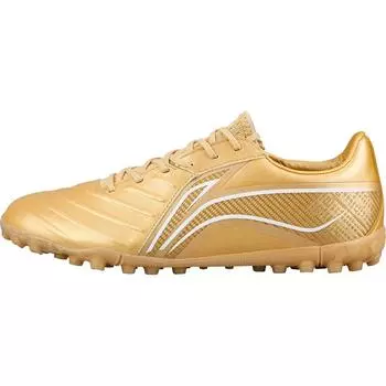 Футбольные бутсы Li Ning Jin Series с шипами и искусственным газоном, амортизирующие, нескользящие, мужские, футбольные бутсы Ancient-Gold YSTT021-4 38