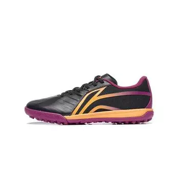 Футбольные бутсы Li Ning Kids Probar Loc Shock Absorbing Lightweight Non-Slip Детские футбольные бутсы Black Yellow Purple YSTT002-2 37