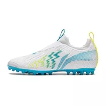 Футбольные бутсы Li Ning Kids Speed Shadow 2 Young MG с искусственным газоном, удобные, универсальные, нескользящие, амортизирующие, с низким верхом, детские футбольные бутсы YKGU004-1 31