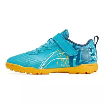 Футбольные бутсы Li Ning Kids Strike 2.0 с противоскользящей подошвой, амортизирующие, прочные, с низким верхом, детские футбольные бутсы светло-синего цвета YKGT004-3 38