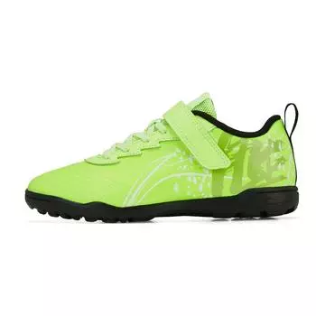 Футбольные бутсы Li Ning Kids Strike 2.0 с противоскользящим покрытием, амортизирующие, прочные, с низким верхом, детские футбольные бутсы флуоресцентно-зеленого цвета YKGT004-1 31