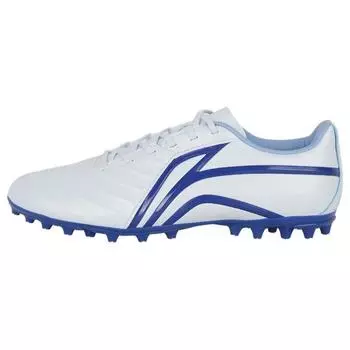 Футбольные бутсы Li Ning MG Composite Ground с амортизацией, противоскользящие, прочные, мужские, синие, белые ASFT015-4 39