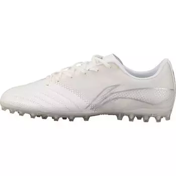 Футбольные бутсы Li Ning T2 Short Studded Grassland Shock Absorbing для мужчин Футбольные бутсы Белый Серебристый ASFS007-6 41