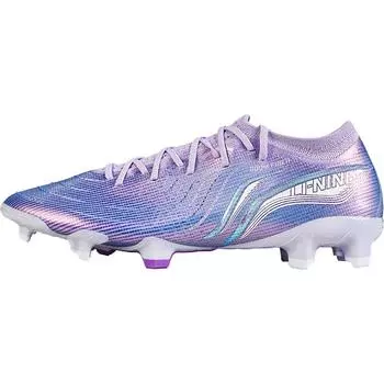 Футбольные бутсы Li Ning удобные универсальные практичные из искусственной кожи с амортизацией прочные мужские футбольные бутсы синие фиолетовые YSZU009-4 43