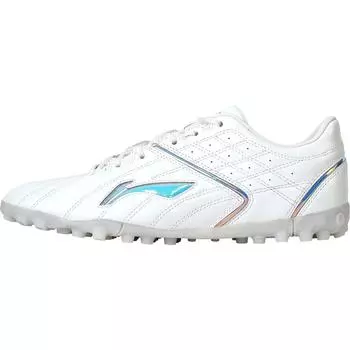 Футбольные бутсы Li Ning Yue Series TF с шипами, карбоновой пластиной и амортизацией, мужские футбольные бутсы, белые ASTT011-1 40