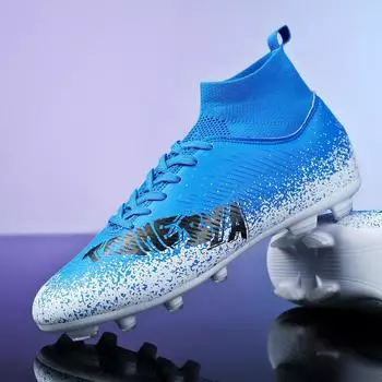 Футбольные бутсы Mandarin duck для молодежи, детей, взрослых, тренировочные кроссовки с шипами, сломанные ногти, спортивная обувь для газона, обувь 31