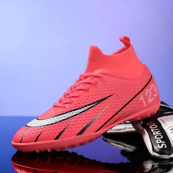 Футбольные бутсы Mandarin Duck для мужчин и женщин, для детей старшего возраста, для учеников начальной школы, для взрослых, для игры на траве, сломанные ногти, длинные ногти, тренировочная обувь 31