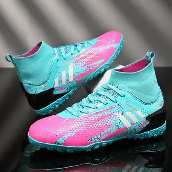 футбольные бутсы mandarin duck мужские сломанные ногти детские ученики начальной и средней школы AG длинные ногти взрослые большие размеры тренировочные бутсы 35