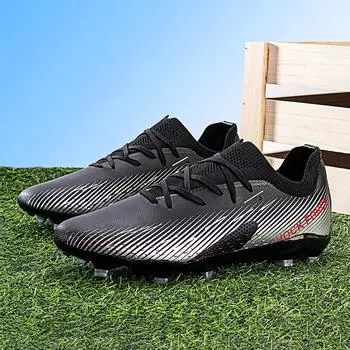 Футбольные бутсы Мужские футбольные бутсы Детские футбольные бутсы Женские профессиональные футбольные бутсы Противоскользящие футбольные бутсы Chaussure FG Уличные футбольные бутсы 36 чёрный