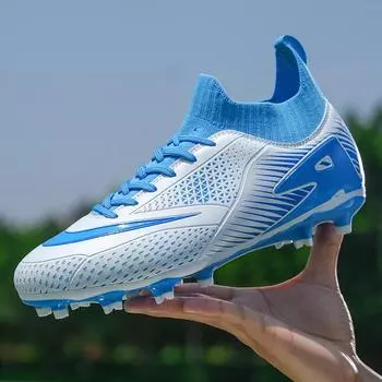 Футбольные бутсы мужские и женские для взрослых TF Shattered Nails AG Spikes студенческие тренировочные кроссовки для соревнований 35