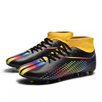 Футбольные бутсы мужские с длинными ногтями, искусственный газон, профессиональная тренировочная обувь для детей, большой размер, уличные футбольные бутсы 36 фиолетовый