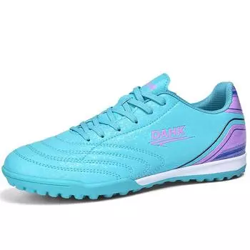 Футбольные бутсы мужские/женские 32-47 с мягкой резиновой подошвой, короткие гвозди, искусственный газон, детские футбольные бутсы 32 белый