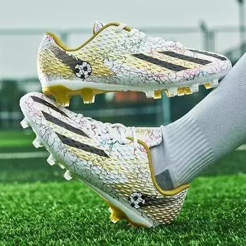 Футбольные бутсы, настоящие взрослые сломанные ногти TF длинные ногти, мальчики и девочки, ученики начальной и средней школы физкультурные тренировки обувь 33