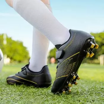 Футбольные бутсы новые липучки студенческие профессиональные тренировочные кроссовки молодежные газон сломанные ногти мальчики футбольные бутсы 30