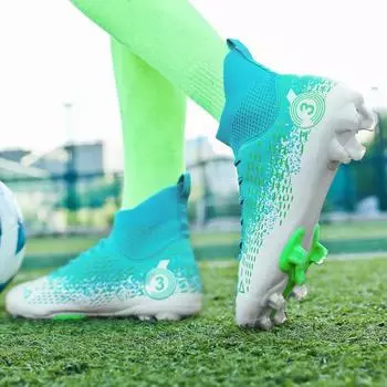 Футбольные бутсы Новые высококачественные мужские футбольные бутсы TF/FG Футбольные бутсы Противоскользящие профессиональные полевые ботинки Детские кроссовки для занятий спортом на открытом воздухе для мальчиков 40