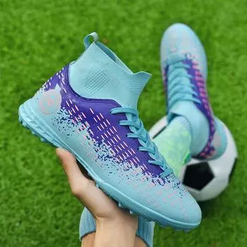 Футбольные бутсы Pro Society для мужчин, тренировочные футбольные бутсы TF/FG, высокие нескользящие детские футбольные бутсы для детей 35