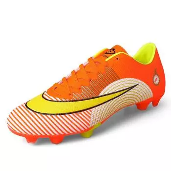 Футбольные бутсы с длинными сломанными ногтями мужские и женские низкие нескользящие спортивные туфли большого размера дышащие, мягкие и амортизирующие модные тренировочные 38