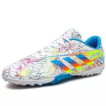Футбольные бутсы с низким верхом tf сломанные ногти искусственный газон AG ногти кожаные ноги мальчики и девочки дети молодежь студенты тренировочная обувь 35