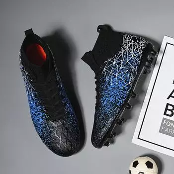 Футбольные бутсы с высоким верхом для мужчин и женщин, импортные, длинные ногти, профессиональные соревнования среди учеников средних школ, обучение ломке ногтей 36