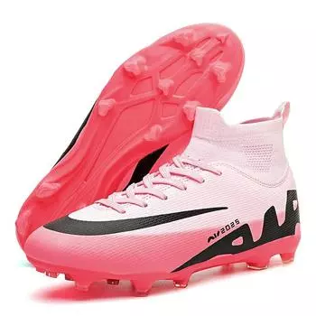 Футбольные бутсы с высоким верхом, мужские и женские футбольные бутсы с длинными ногтями, сломанные ногти, тренировочная обувь для спорта на траве и футбола 32
