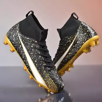 Футбольные бутсы Spot мужские и женские взрослые высокие AJ длинные шипы молодежные кроссовки Crushed Nails тренировочные соревнования 35