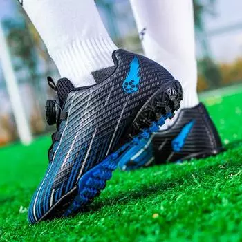 Футбольные бутсы TF/FG Футбольные бутсы Бутсы для тренировок на траве Кроссовки для спорта на открытом воздухе Детская обувь для мальчиков и девочек Нескользящая детская обувь 35