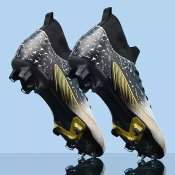 Футбольные бутсы унисекс 35-45, высокоэластичные носки на шнуровке, тренировочные искусственные луга, спортивные тренировки на открытом воздухе, футбол для детей 38 фиолетовый/белый