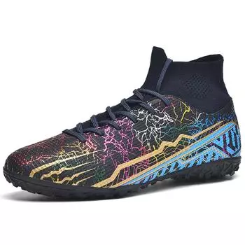 Футбольные бутсы унисекс 35-47, футбольные бутсы большого размера, тренировочная обувь для игр с короткими ногтями, детские футбольные бутсы 35 белый