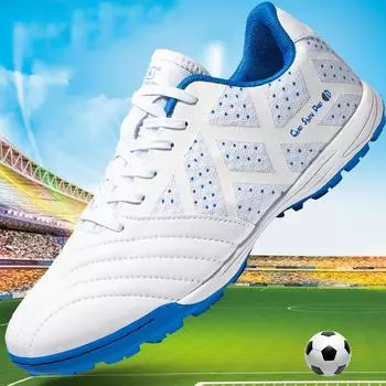 Футбольные бутсы «унисекс» Детские футбольные бутсы Сломанные ногти для мальчиков Тренировочная обувь с натуральной травой для школьников Большая детская легкая спортивная обувь для влюбленных 33 чёрный