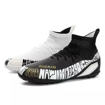 Футбольные бутсы UniseX, футбольные бутсы большого размера, мужские тренировочные, специальные детские TF, детские футбольные бутсы с короткими ногтями для соревнований, тренировочные футбольные бутсы 31 белый