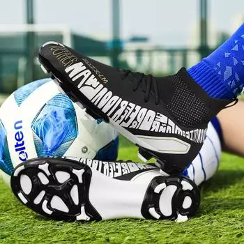 Футбольные бутсы унисекс, мужские носки, профессиональные тренировочные кроссовки с длинными ногтями, детские футбольные бутсы 31 белый