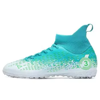 Футбольные бутсы унисекс, уличные/в помещении, футбольные бутсы для мальчиков и девочек, профессиональные тренировочные кроссовки по мини-футболу 31 зелёный