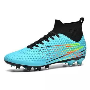 Футбольные бутсы унисекс, уличные/в помещении, футбольные бутсы для мальчиков и девочек, профессиональные тренировочные кроссовки по мини-футболу 31 синий