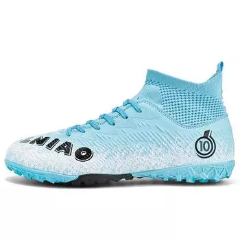 Футбольные бутсы унисекс, уличные/в помещении, футбольные бутсы для мальчиков и девочек, профессиональные тренировочные кроссовки по мини-футболу 33 синий