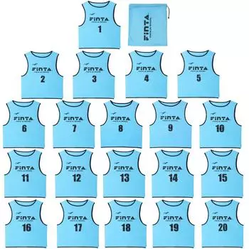 Футбольные майки FINTA для мини-футбола, игровой жилет, набор из 20 шт. FT6557, саксофон [Finta] для юниоров/детей (2200)