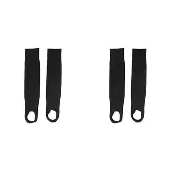 Футбольные носки с защитой голени, компрессионные футбольные носки-трубы для мужчин и женщин (черный)