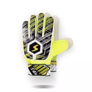 Футбольные перчатки, профессиональные футбольные вратарские перчатки, утолщенные дышащие для взрослых, детей, подростков, полная защита пальцев и рук No.6