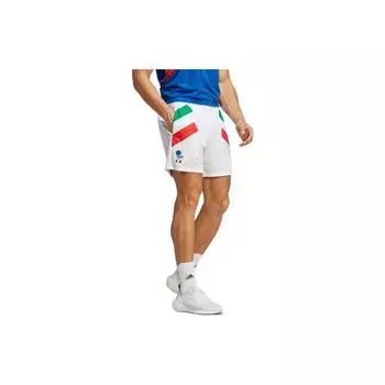Футбольные прямые шорты со средней посадкой Мужские шорты белые HT2183 L