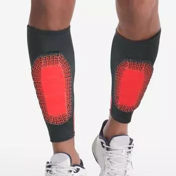 Футбольные щитки для голени для взрослых, антиколлизионные щитки для голени, компрессионный защитный рукав для ног, спортивная экипировка для футбола, спорта и фитнеса XXL черный серый