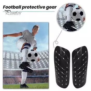 Футбольные щитки для голени Легкие амортизирующие щитки для голени Защита ног Футбольная тренировочная экипировка Спортивное оборудование для улицы S темно-синий