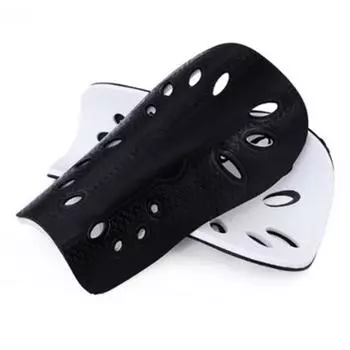 Футбольные щитки для голени Пластиковые футбольные щитки для голени для взрослых Аксессуары для обуви Спортивные защитные детали child чёрный