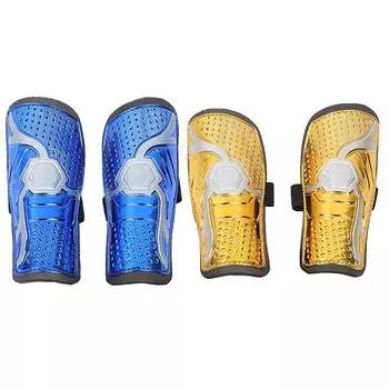 Футбольные щитки для голени с регулируемым ремешком, защита голени для детей и подростков Yellow