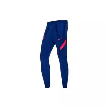 Футбольные тренировочные брюки Nike Slim Fit со вставками Player Version Barcelona 20-21 Мужские брюки Темно-синие CW1388-455 S