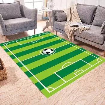 Футбольный элемент, ковер, домашний прикроватный коврик для гостиной, диван, одеяло, украшение для гостиной, нескользящий напольный коврик, коврик для стула для спальни 40x60cm
