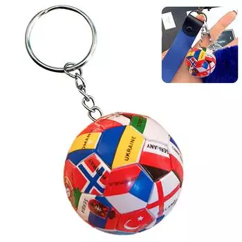 Футбольный брелок для ключей Country Soccer Club Fans Брелок для ключей Подарки Футбольная сумка Qatar Chains Сувенирный ключ H7Y9 key ring-One-size