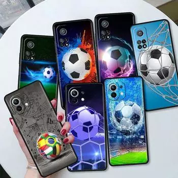 Футбольный чехол Funda для Xiaomi Mi 11 Lite 5G NE 11T Pro 10T 9T Note 10 12 12X 12S, ультрамягкий силиконовый чехол для телефона Mi Note 10 Lite