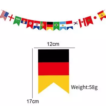 Футбольный флаг подвесное украшение футбольная вечеринка украшения принадлежности бар клуб атмосфера аранжировка бумажный флаг красочный флаг