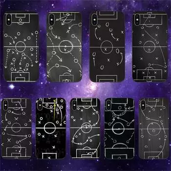 Футбольный футбольный тактический чехол для телефона для iPhone 11 12 Mini 13 14 Pro XS Max X 8 7 6s Plus 5 SE XR Shell iPhone12PROMAX