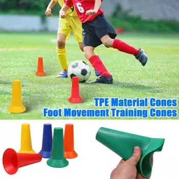 Футбольный конус для тренировки ловкости, спортивный конус, пластиковый маркер для баскетбола и футбола зелёный